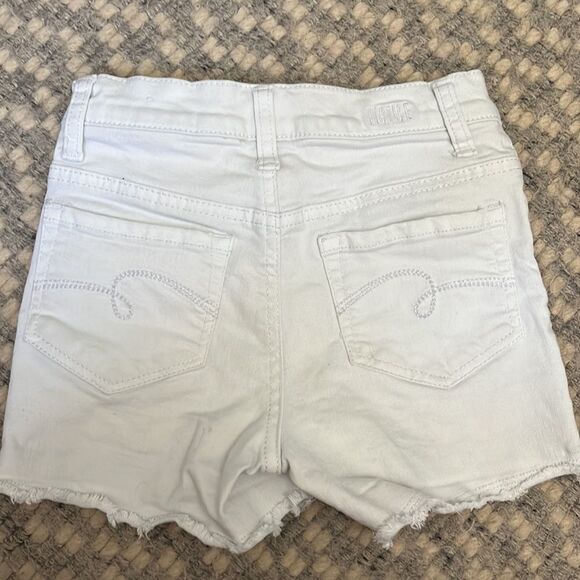 Girls White Justice Jean Shorts size 8 - Picture 2 of 2